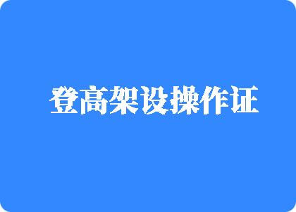 大家鸡巴操逼视频登高架设操作证